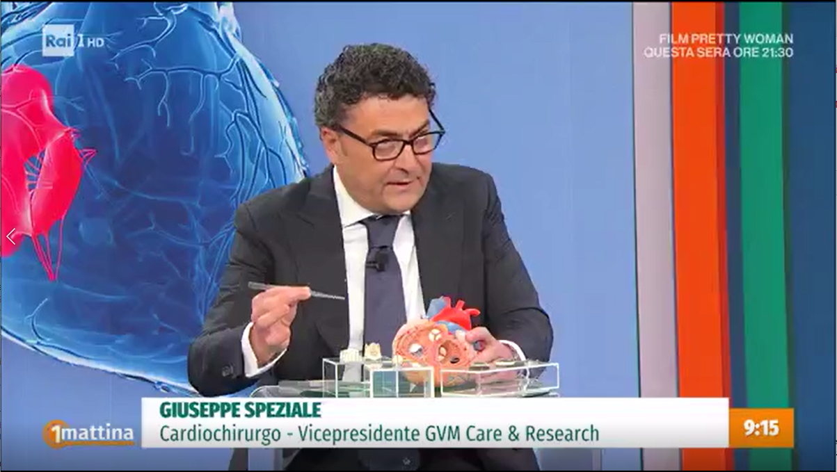 Il Professor Speziale a Unomattina: innovazione e futuro della cardiochirurgia